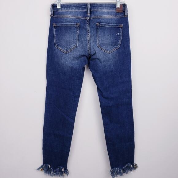 𝅺HIDDEN Jeans NWOT Distressed Size 27 x 27 Waist Frayed Raw Hem Boho Size‎ 6 - Picture 8 of 9